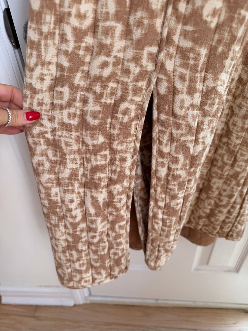 By Malene Birger Beige and Cream Patterned Coat size Small - Picture 10 of 10